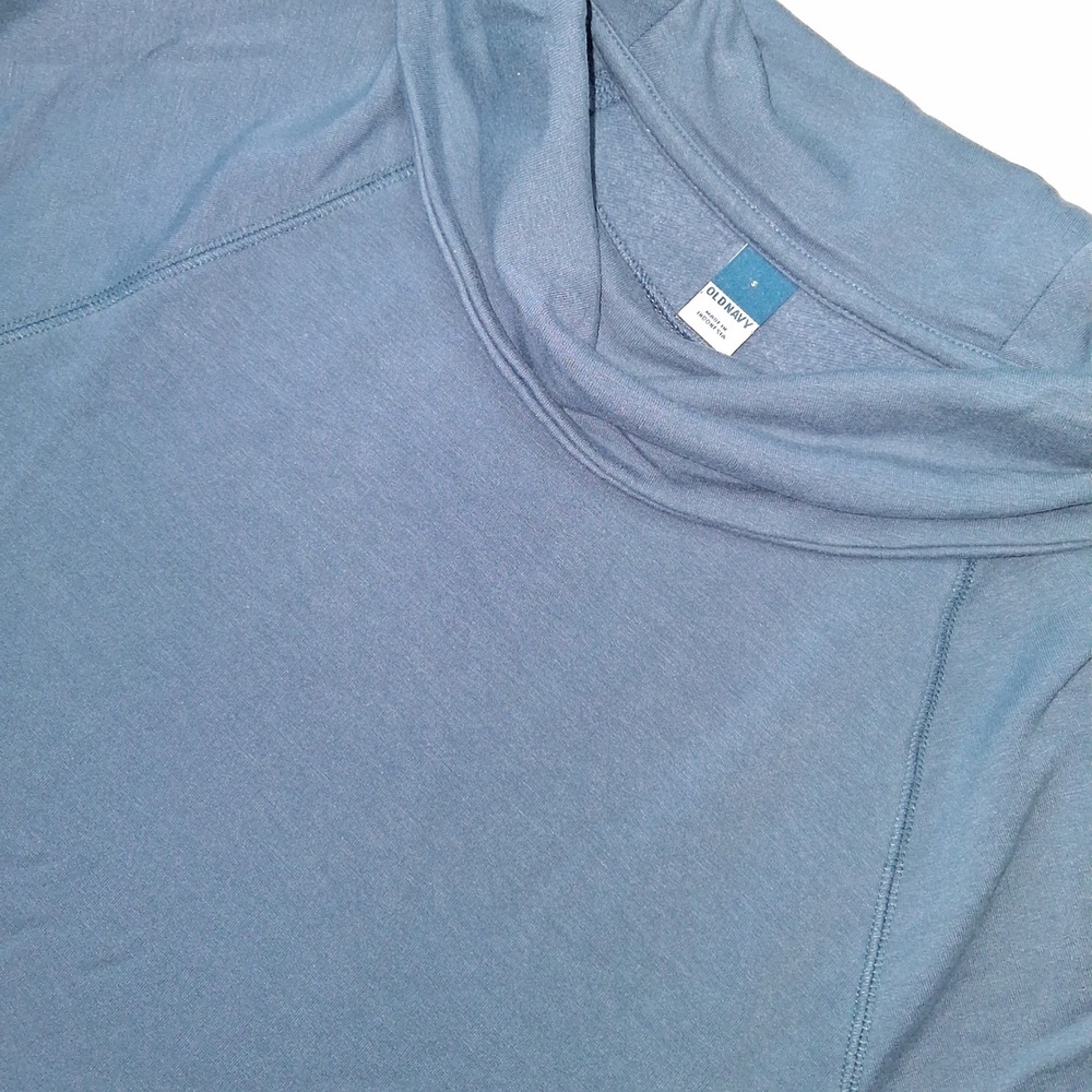 Old‎ Navy Women's Sweatshirt Cowl Neck Long Sleeve Blue Size Small